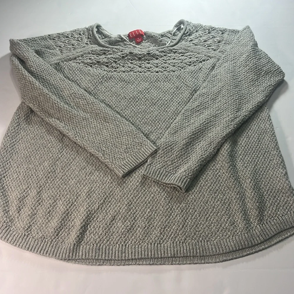 Elle sweater, lightweight gray women’s extra large - Picture 2 of 10